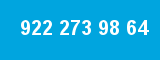922 273 98 64 922 273 98 64